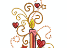 xmas candle 009lge